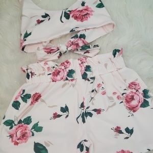 Cami Top with Floral Shorts